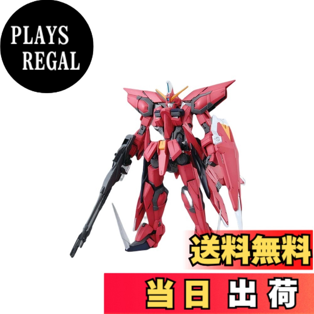 【送料無料】MG 機動戦士ガンダムSEED GAT-X303 イージスガンダム 1/100スケール 色分け済みプラモデル 色：レッド、サイズ：31.0 cm