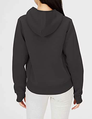 【送料無料】[Champion] パーカー 長袖 ストレッチ 保温 撥水 ワンポイントロゴ テックウィーブ 3LSフーデッドスウェットシャツ CW-WS102 レディース 色：ブラック、サイズ：M