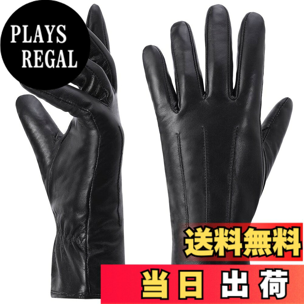  女性の革手袋シープスキン カシミヤ ウォーマー ドライビング レディ タッチ スクリーン バージョン GL017JP 色：ブラック、サイズ：2XL