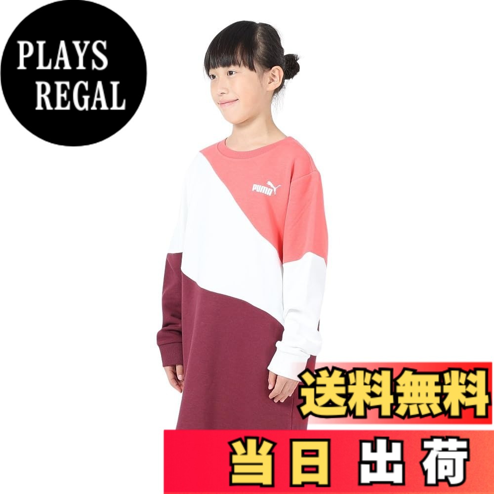 【送料無料】PUMA(プーマ) 長袖 トレーナー スウェット チュニック ワンピースPUMA POWER キャット ドレス TR 678566ガールズ 色：ダーク ジャスパー(22)、サイズ：160