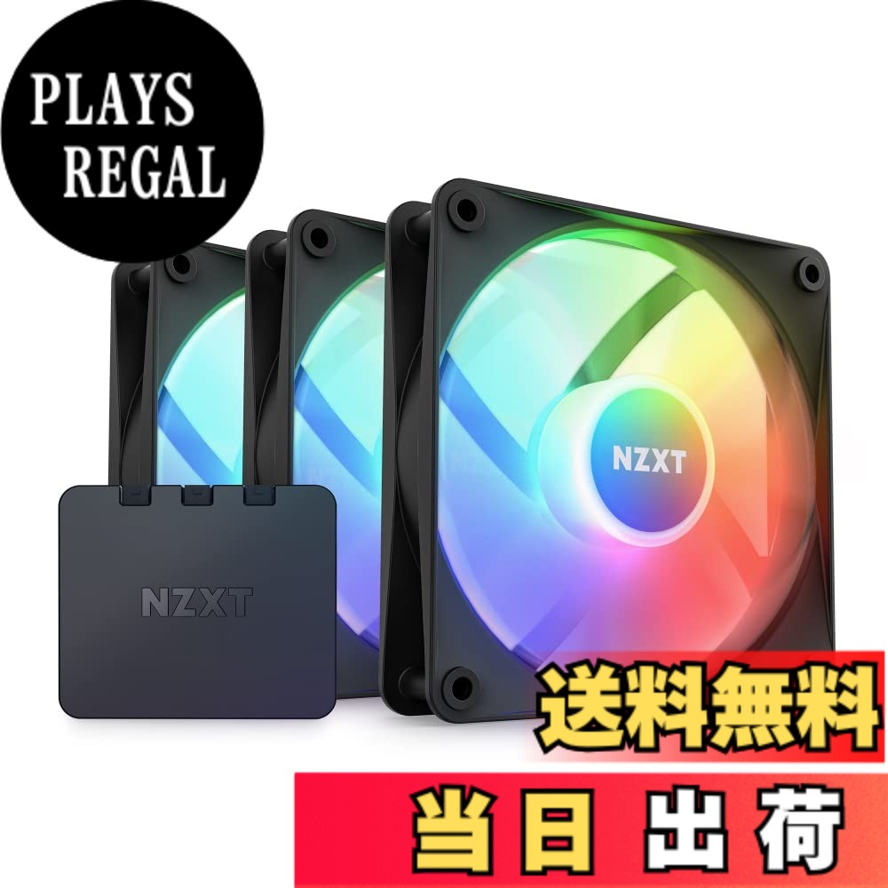【送料無料】NZXT F RGB Core White 2ファン搭載 RGBファン PCケースファン 色：ブ...