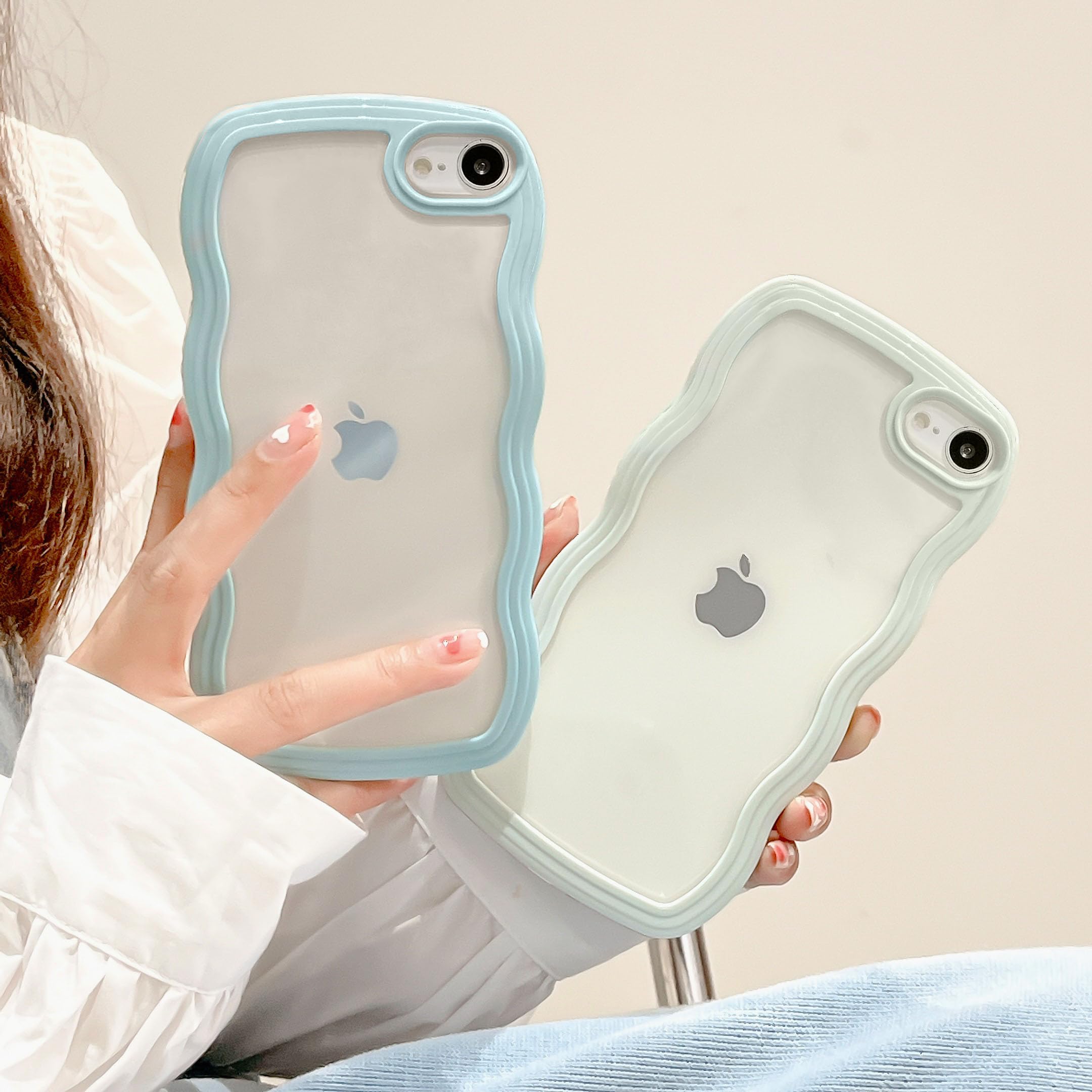 【送料無料】QLTYPRI iPhone 用 ケース クリア TPUカバー おしゃれ 韓国 可愛い 透...