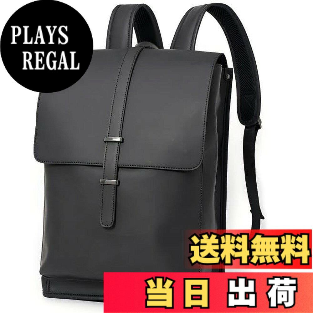 【送料無料】[Clair&Gina] リュック PU革 大容量 メンズ レディース バックパック ビジネスリュック 旅行バッグ pcリュック 通学用リュック 防水 男女兼用 カジュアル 通勤 出張 旅行 通学 色：リュック-黒、サイズ：M plays23-10857480 PLAYS REGAL パッケージ画像