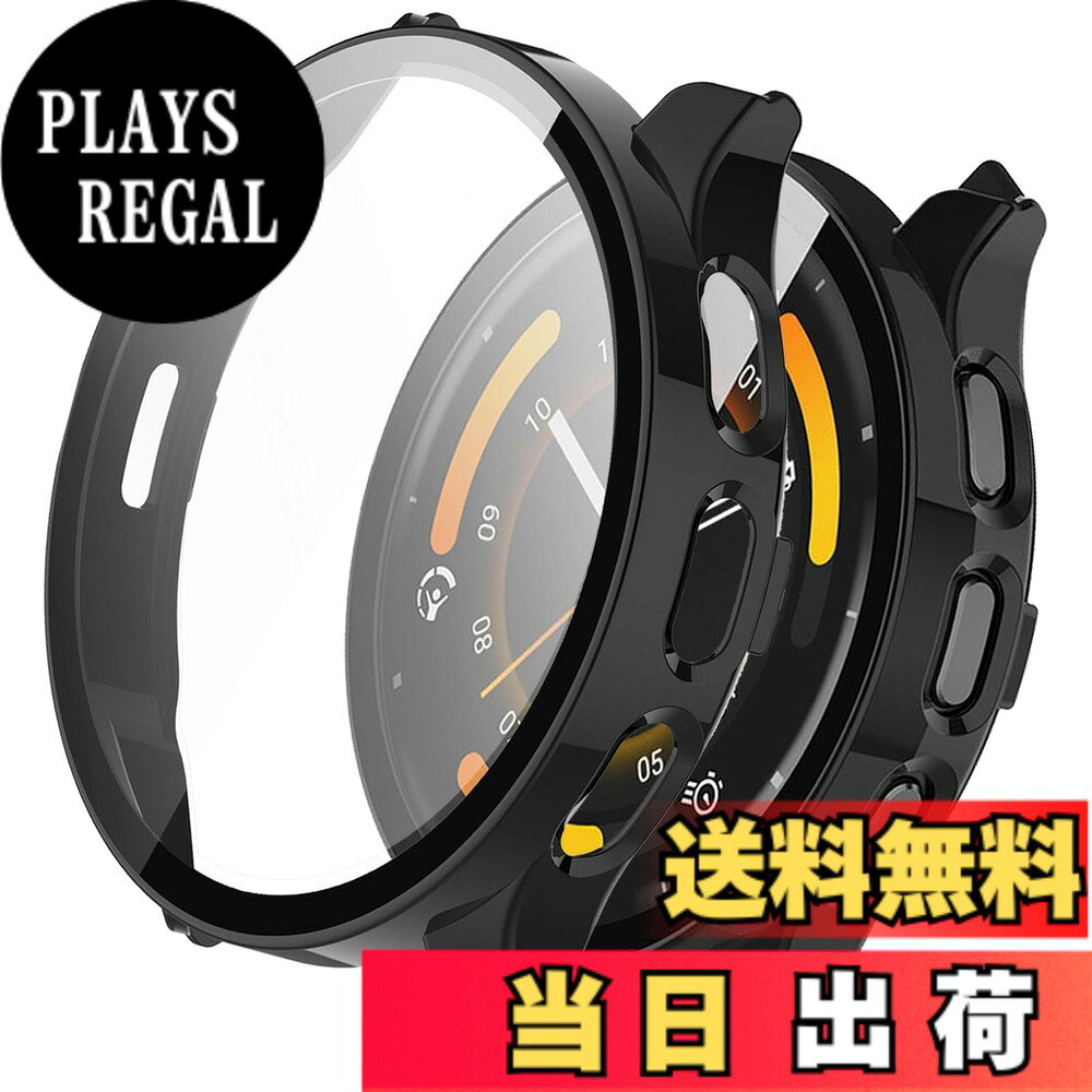 BUITFOU For GARMIN Venu 3 カバー ガーミン Venu 3 ケース 超薄型 PC+ガラス素材 一体型 ファーウェイ GARMIN(ガーミン) Venu 3 ケース対応 全面保護 超薄型 装着簡単 耐衝撃 高透過率 指紋防止 傷防止（ブラック） 色：ブラック、サイズ：Venu 3S