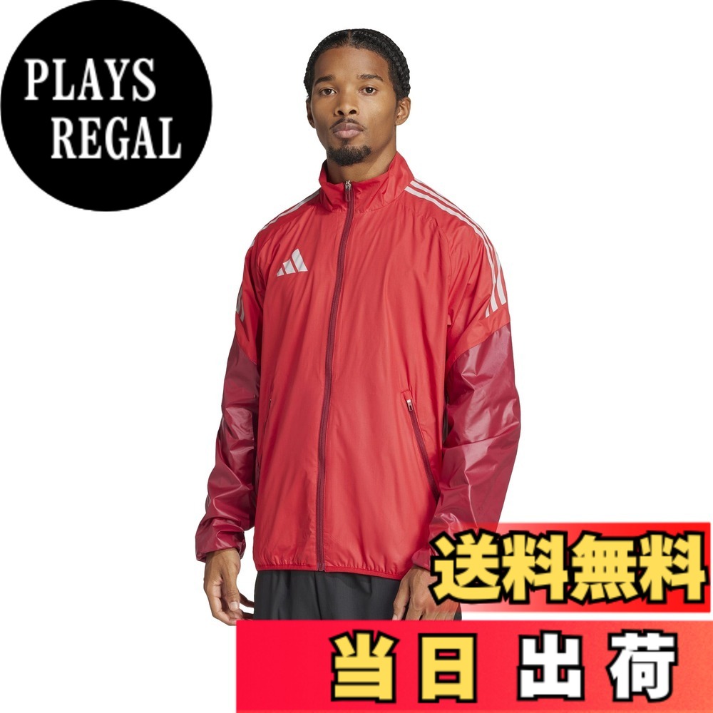 【送料無料】adidas(アディダス) サッカー ジャケットウインドジャケット KSB76メンズ 色：チームパワーレッド/チームカレッジバーガンディ (JP2753)、サイズ：2L