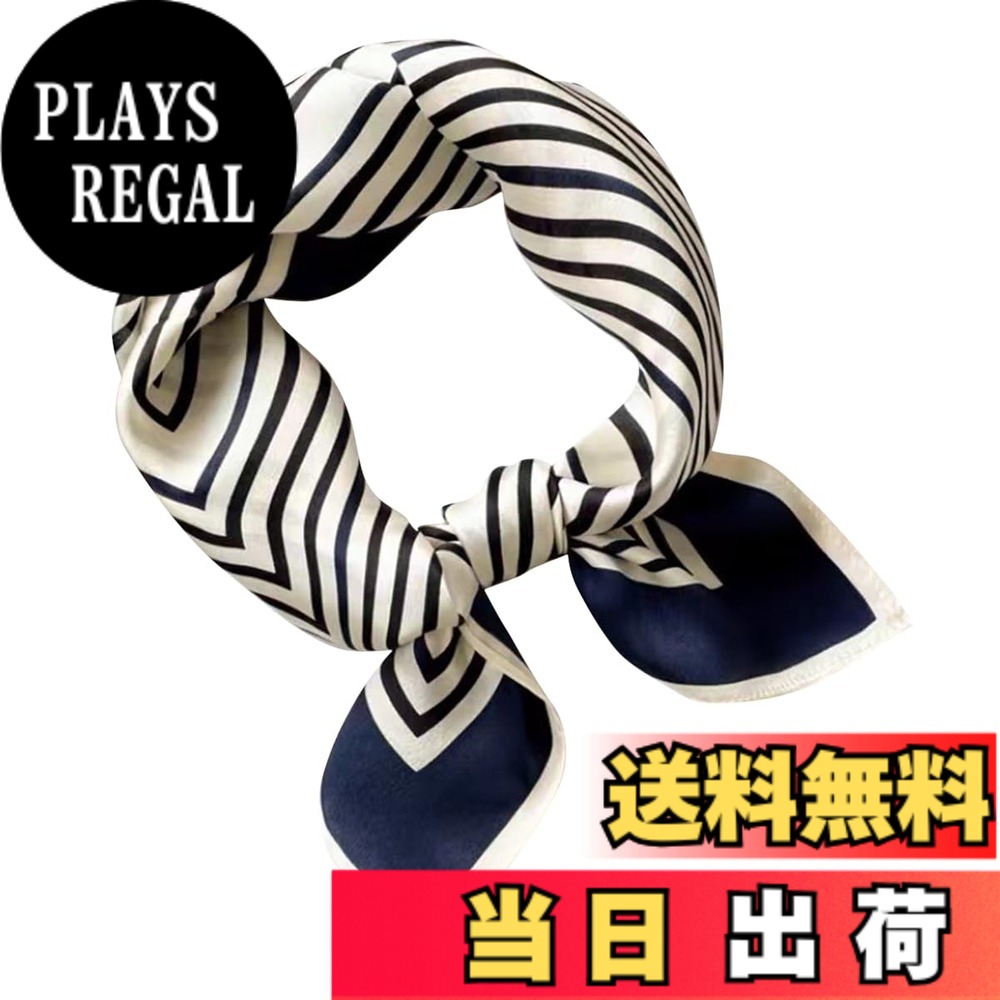 【送料無料】[Euyqs] レディース スカーフ シルク制服用オフィススカーフ ハンカチ 色：#116 ネイビー、サイズ：Free Size