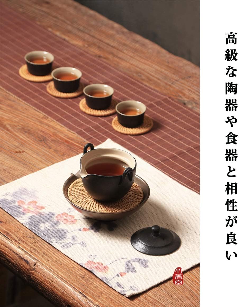 【送料無料】Homehalo コースター アタ コースター 丸型 6枚セット 茶托 防水 収納...