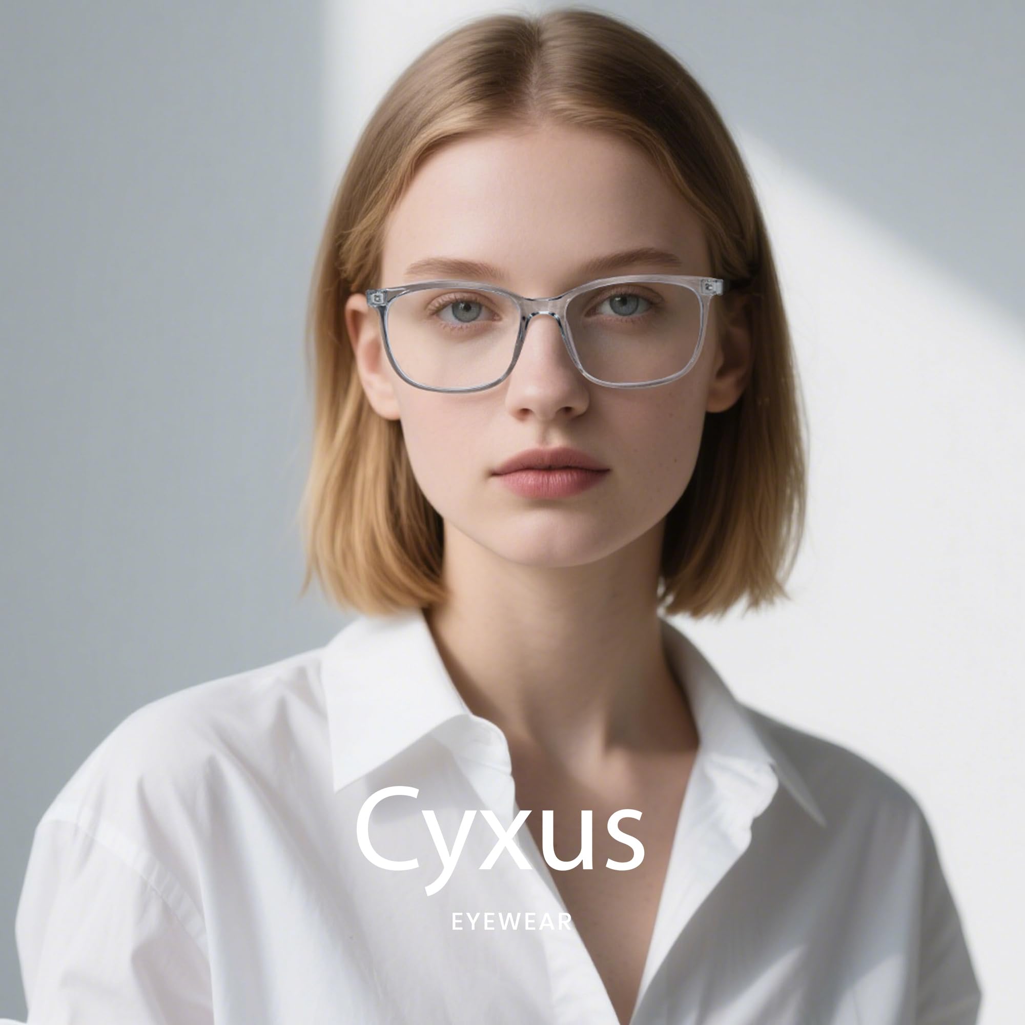 【送料無料】[Cyxus] ウェリントン型メガネ（軽量TR90） ブルーライトカット PCメ...