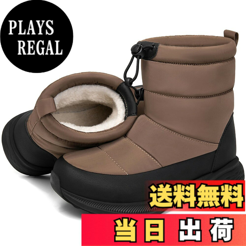 商品情報商品の説明説明 軽くて快適！冷たい風や雪をシャットアウトしてくれるウインターブーツ。防水機能を搭載したウインターシーズンに頼もしいウール調素材のメンズスノーブーツ。内側にはボア生地を採用。さむ-い冬の日でもあたたかく履いていただけます。防寒性に優れ雪や雨の日にはもちろん、タウン履きとしても最適です。アウトソールは軽量でクッション性が非常に高い素材を採用。まるでスニーカーを履いているかのような軽い履き心地が特徴です。ナイロン生地表面は撥水加工で雨や雪の日でも◎。履き口付近のドローコードを調節して頂ければ積雪時に雪の浸入を防ぎます。アウトドアシーンや普段履きにはもちろん、スキーやスノーボードなどの冬のレジャーに行くときにも最適なスノーシューズです。主な仕様 【優れた保温性と軽量性】高品質のダウン素材を使用し、優れた保温性を実現。極寒の環境でも体温をしっかりと保持し、足元を暖かく保ちます。さらに、羽毛は非常に軽量で、重さを感じさせず、快適に歩行できます。冬の厳しい気候に最適な選択です。ダウン天然透湿性により、湿気を効果的に排出し、足元を常に乾燥させます。汗をかいても速やかに乾燥し、冷えや凍傷のリスクを軽減します。普段お使いのスポーツシューズのサイズを参考にして、同じサイズの雪用ブーツを選ぶことをお勧めします。【優れた防水性能】このスノーブーツは、ブーツ底面から上4cmまで、最大3時間の防水性能を誇ります。雨や雪の日でも水の浸入を防ぎ、足元をドライに保ちます。冬靴や防寒靴として、雨や雪などの厳しい天候でも、しっかりと守られた状態でお出かけできます。【優れた防寒性と暖かさ】このウィンターブーツは、ふわっふわのボア仕様で足元をしっかり包み込み、厳寒の中でも温かさを保ちます。ライニングとインソールは、つま先までしっかりとボア素材で覆われ、冷たい外気から足元を守り、寒さを感じさせません。秋冬に最適なふかふかな履き心地で、冷え込む季節でも足首周りをしっかり守り、全方位的な防寒性能を発揮します。【EVA+ラバーソールで快適性と滑り止性】EVA素材とラバーソールを組み合わせた革新的な設計により、優れたクッション性と柔軟性を提供します。脚への衝撃を効果的に吸収し、特に雪道や氷の上での使用に最適です。また、ラバー素材は優れた防滑性と耐寒性を兼ね備えており、低温環境でも靴底の性能を維持し、滑りにくく、冷えやすい場所でも壊れにくい特性を持っています。【多用途デザイン & シンプルなスタイル】 このスノーシューズは、冬のアウトドア活動や旅行、日常の散歩に最適な一足です。シンプルで洗練されたデザインに、5色のクラシックなカラーバリエーションを取り揃え、冬のファッションにもぴったり。北海道をはじめとする厳寒地でも大活躍です。若年層から高齢者まで、どなたでも自分のスタイルに合った一足を見つけられます。男女兼用デザインで、家族全員で使える便利さも魅力です。