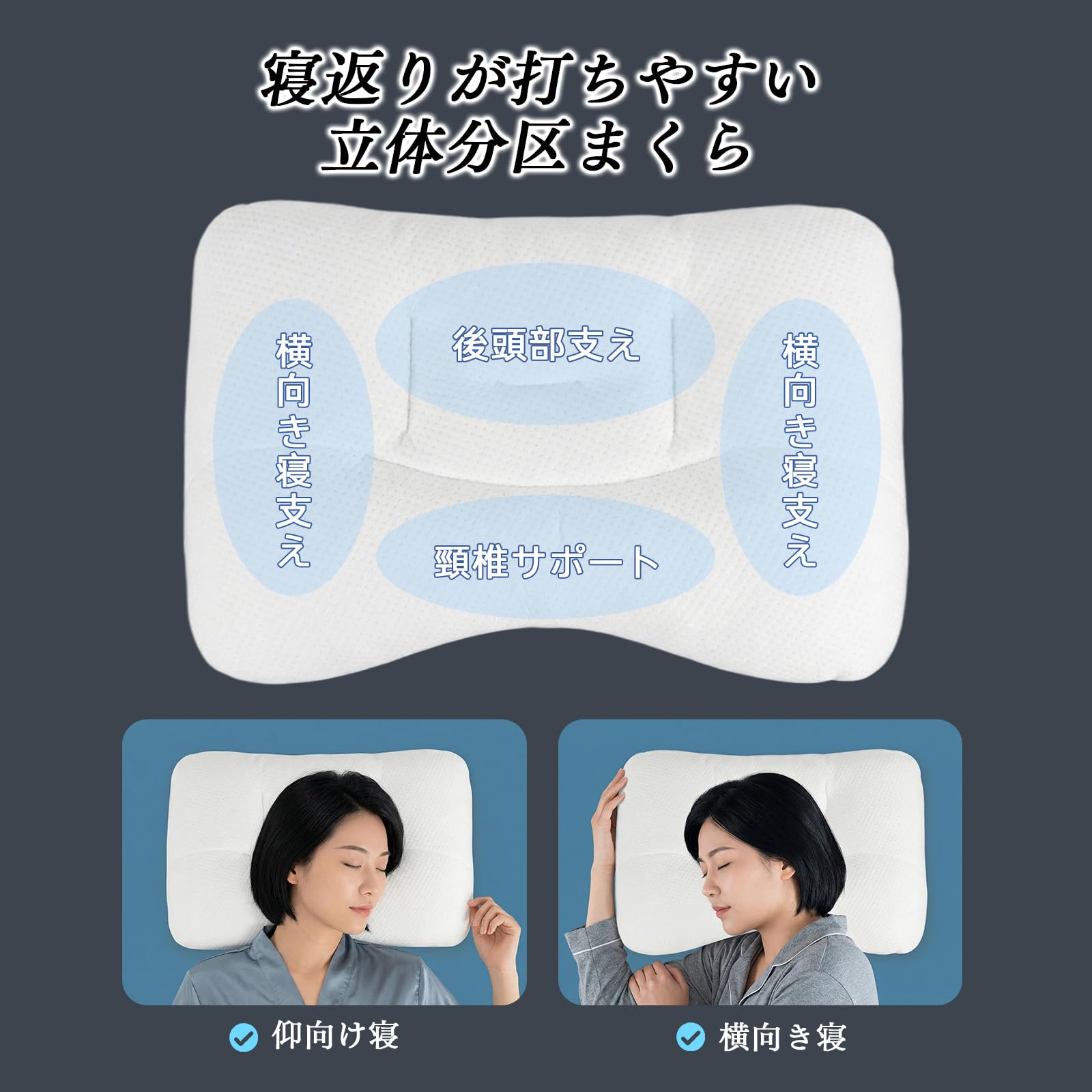 【送料無料】CozySleep 枕 低反発 低め 3cm 5cm 低い枕 首肩フィット 首や肩の負担...
