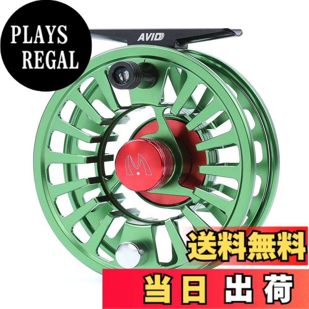 【送料無料】M MAXIMUMCATCH MaxcatchフライリールMidアーバ CNC加工アルミ製左右手交換可能サイズ(1/3 3/4 5/6 7/8 9/10wt) 色：グリーン、サイズ：3/4 wt