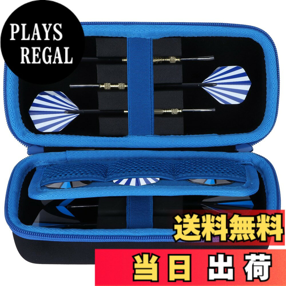 【送料無料】(ケースのみ) スチールチップとソフトチップダーツ キャリングストレージホルダーはダーツチップ、シャフト、フライトに適合ダーツケース 6個入り - Lebakort 色：ブラックブルー ケース、サイズ：6個入り