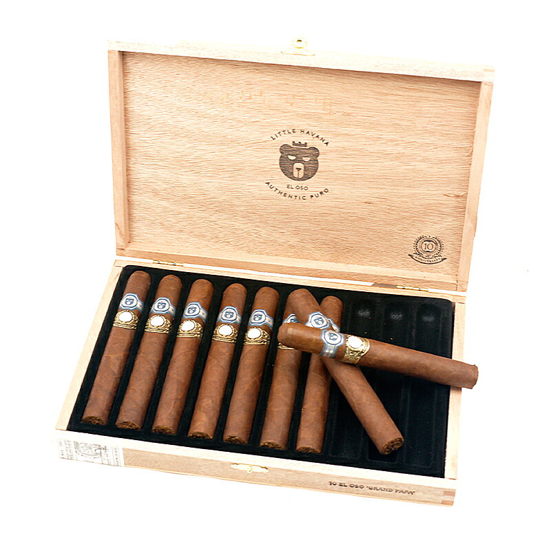 ＜商品情報＞ 品　名 ワープト　エル　オソ　グランパパ 英　名 Nicaraguan Cigar Warped El Oso 10th Anniversary Grand Papa 生産地 ニカラグア 分　類 プレミアムシガー 区　分 トロサイズ系 太　さ 50RG / 19.85 mm 長　さ 6inch/ 152mm 味の強さ ●●●●〇 その他 ＜商品説明＞ 　 流石、ETBとも言うべきでしょうか・・・ ドローも含めて、パーフェクトな仕上がりです。 まず白胡椒を微粉にしたような極め細やかな、上品なスパイス感に、淡い柑橘の清々しさ、そして岩塩を感じさせるソルティさが楽しめ、軽快なひとときに酔いしれます・・・ が、知らず知らずのうちに、ボディというかそれらの味わいが凝縮してくることにより「只者ではない」という感じが理解できます。 例えば、舞踏会などで（行きませんが・・・）エレガントなのにグイグイとくる感じです。 ＜メーカーコメント＞ ワープトシガー10周年記念 1,500箱限定生産で日本の割当分は25箱。 オリジナルの【エル オソ】ラインから、この【グランパパ】用にブレンドを再度調整した、オーナーのカイル氏の熱意がこもった一本です。 ワープトブランドの体制が整い、初めて発表されたものが、 【ラ コルメナ】、【ドン レイナルド】、そして【エル オソ（現在国内の取り扱い無し）】の3つのラインです。 それらの3つの銘柄は、マイアミのETB工房（ラ・パリィーナ ゴールゥディ等を制作している工房）で作られています。 先日、10周年記念として【エル オソ】 ラインから、新商品が発表されました。（もちろんETB工房製です） オリジナルの【エル オソ】ラインから、この【グランパパ】用にブレンドを再度調整した、オーナーのカイル氏の熱意がこもった一本です。 相性の良いお酒 ブナハーブンなどの切れの良いモルト、シャンパーニュ、上質なカヴァ、 ドライシェリー、ヴィンテージマディラ、テキーラ・シルバー、ブナハーブンなど ワープトとは ワープトシガーは、カイル・ゲリス氏によって、2009年にシガー市場に参入した新進気鋭のシガーブランド。 まず、この葉巻は フロリダ州マイアミにある「エル・チタン・ブロンズ」やニカラグアの「アガノルサ」等のシガー工場で生産されており、これら工場で生産されているという事だけでも大変価値のあるシガーであると言えます。 グランレゼルバ1988 カイルの30歳の誕生日を祝って生産されたブレンドで、ラッパー、バインダー、フィラーにニカラグア産のキューバンシードが使用されています。 ウッディで重厚な味わいながらも、舌に残るスパイス感が心地よく、鼻抜けのよい煙を特徴とします。 クラウド・ホッパー ケイリーガイルと、兄のディヴィンによって開発されたシガーで、ほのかに感じる花の香りや、なめし皮のような重厚さや、ダークチョコのニュアンスを持ちます。 モンテクリストを上品にし、ボリバーの土っぽさを強調した感じの味わいで、はキューバ的な味わいを表現。ドローはやや固めに仕上げています。かと言って、生産工場が良いこともあり、ドロー不良は感じられず、煙もきちんと入って来るので安心。 ワープドシガーの一覧はこちら ＜重要事項＞ 　 ・店舗併用在庫につき品切れの場合がございます ・在庫詳細につきましてはお問合せ下さいませ。 ・商品のお届けには4〜8営業日を頂いておりますが、お急ぎの場合は、できるだけご対応させて頂きますのでお気軽にご相談くださいませ。 ・一部を除き、メーカー様よりお取寄の為、品切れの場合がございます。詳細在庫につきましては、お問合せ欄よりご連絡下さいませ。 ・商品画像はイメージにつき、デザイン変更やヴィンテージ切替などにより実際の商品と異なる場合がございます。 輸入元： 販売店：リカープラザ大越酒店 その他：