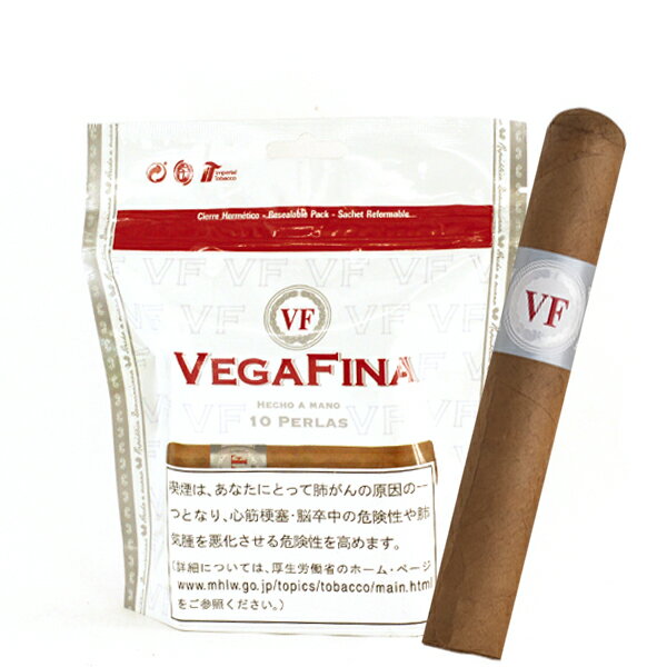 【プレミアムシガー】【バンドル】【10本入り】　ベガフィナ・オリジナル　ペルラ［ハーフコロナ系］［強さ：●●〇〇〇］