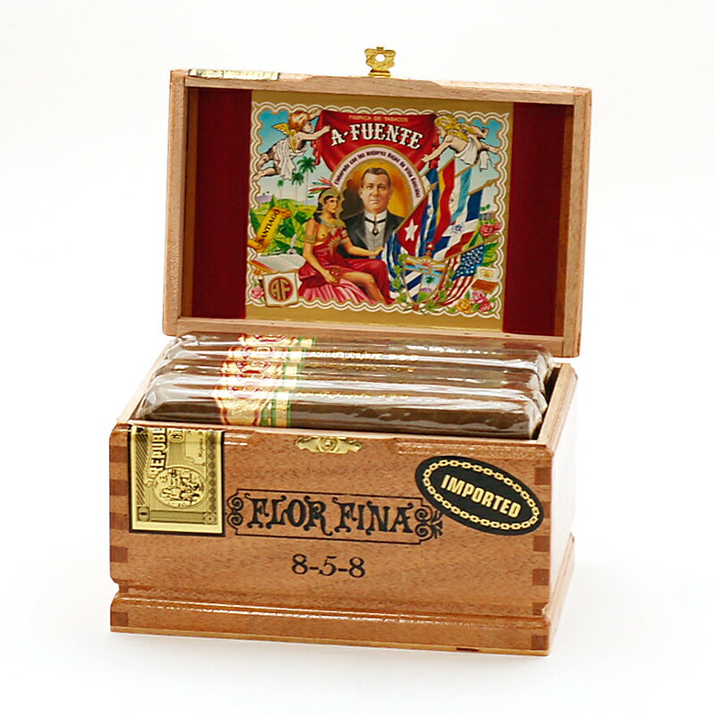 【プレミアムシガー】【箱買い】【25本入り】 Aフエンテ グランレゼルバ858・ナチュラル ［47RG／152mm］［コロナサイズ系］［強さ：●●●〇〇］