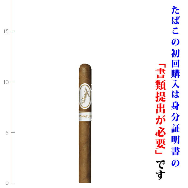 【プレミアムシガー】（バラ売り）　ダビドフ　シグネチャー　1000番　34RG／117mm　パナテラ系　（強さ：●●〇〇〇）