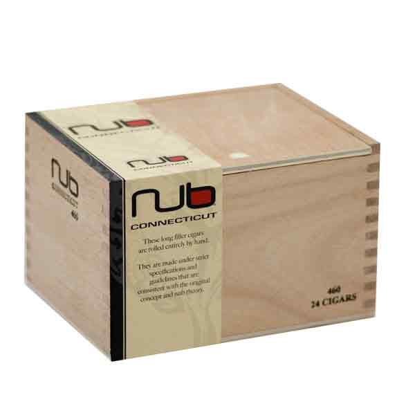 【プレミアムシガー】【箱買い・24本入】　ナブ（NUB）460　コネチカット・イエロー（C無し）　ショートロブスト系　（強さ：●〇〇〇〇）