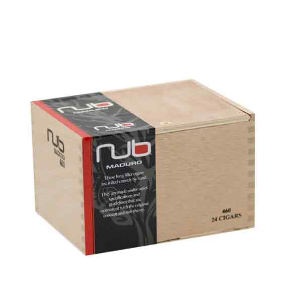 【プレミアムシガー】【箱買い】【24本入り】 ナブ（NUB）460 マデューロ・ブラック（C無し）［ショートロブスト系］［強さ：●●●〇〇］