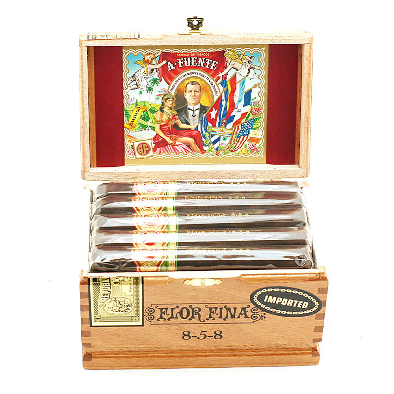 【プレミアムシガー】【箱買い】【25本入り】 Aフエンテ グランレゼルバ858・マデューロ［47RG／152mm］［コロナサイズ系］［強さ：●●●〇〇］