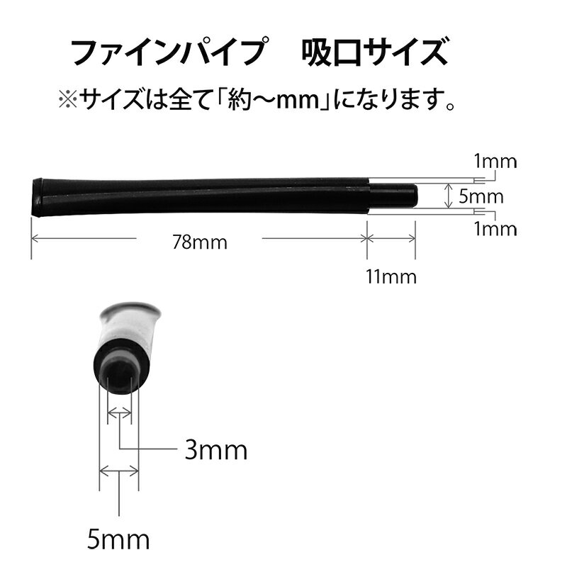 シャグ用・グッズ　ファインパイプ・交換用マウスピース（TypeA用）【対象】