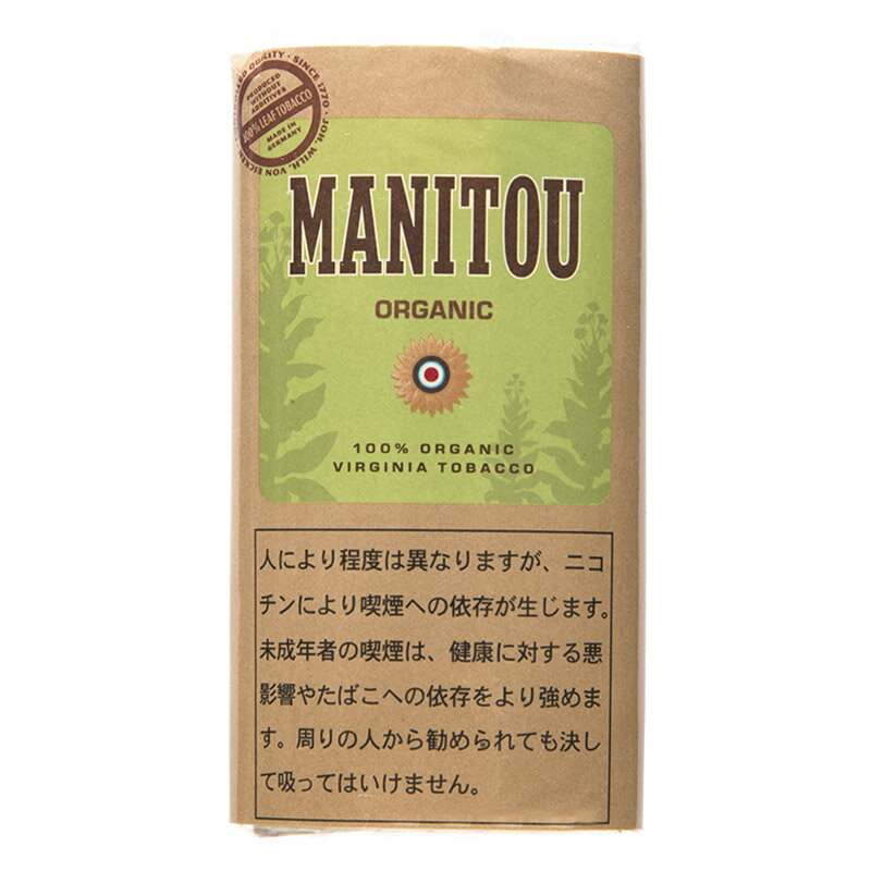 楽天Wine＆Cigar リカープラザ大越酒店【シャグ刻葉】　マニトウ・オーガニック　25g　1袋＆　SXSペーパー　or　ウェットティッシュ　1個セット　ナチュラル系