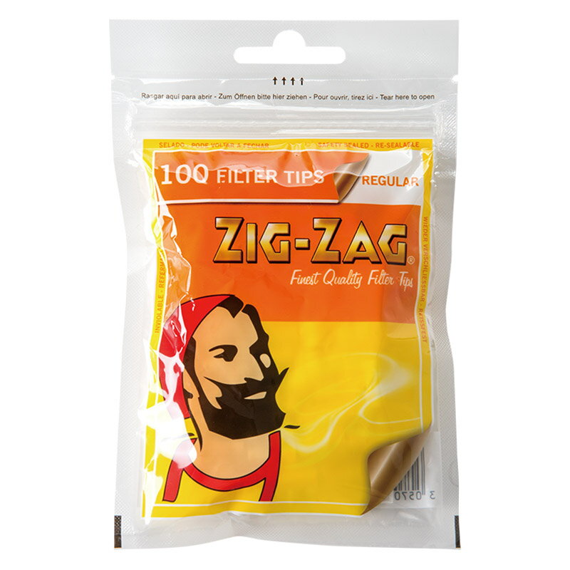 シャグ用・フィルター ジグザグ レギュラー(100個入り) 太さ:ふつう(7.5mm) 長さ:ふつう(15mm)【対象】