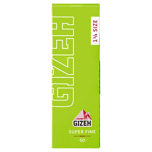 シャグ用・巻紙（10個）　ギゼ　スーパーファイン　ワンクォーター（50枚）　長さ：78mm　太さ：44mm　..