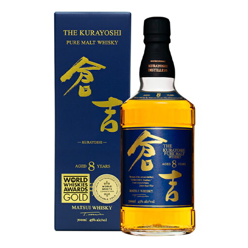 ウイスキー/ジャパニーズ 松井 マツイウイスキー ピュアモルト倉吉 8年 43%/700ml ウイスキー/ジャパニーズ 松井 マツイウイスキー ピュアモルト倉吉 8年 43%/700ml