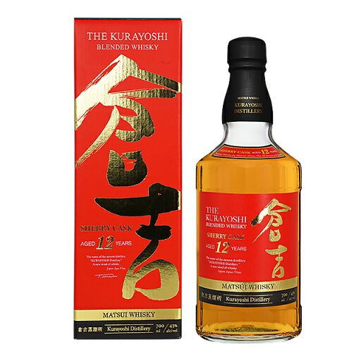 ウイスキー/ジャパニーズ 松井 マツイウイスキー 倉吉 シェリーカスク 12年 43%/700ml ウイスキー/ジャパニーズ 松井 マツイウイスキー 倉吉 シェリーカスク 12年 43%/700ml