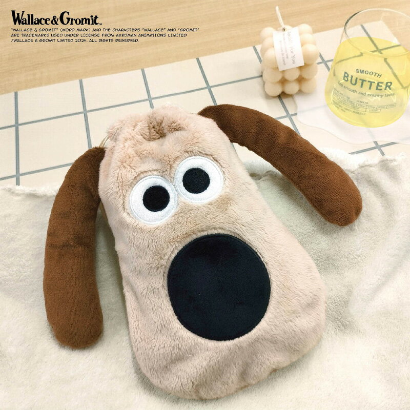 ウォレスとグルミット ぬいぐるみ巾着 グルミットのサムネイル