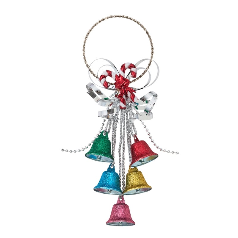 PLAZA限定！ポップでカラフルな色合いと小さめサイズが愛らしいドアベルハンガー。クリスマスムードを盛り上げてくれるアイテムです。【サイズ】約 21cm