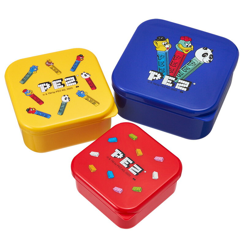PEZ ペッツ シールランチボックス3Pセット