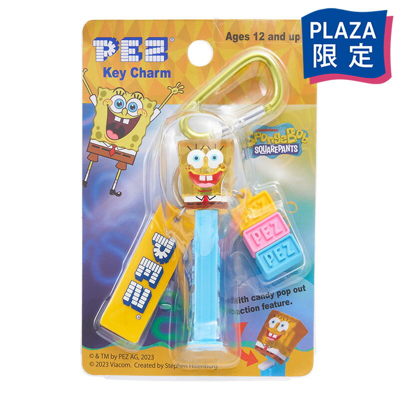 SpongeBob スポンジ・ボブ PEZ ペッツ カラビナキーリング クリアのサムネイル