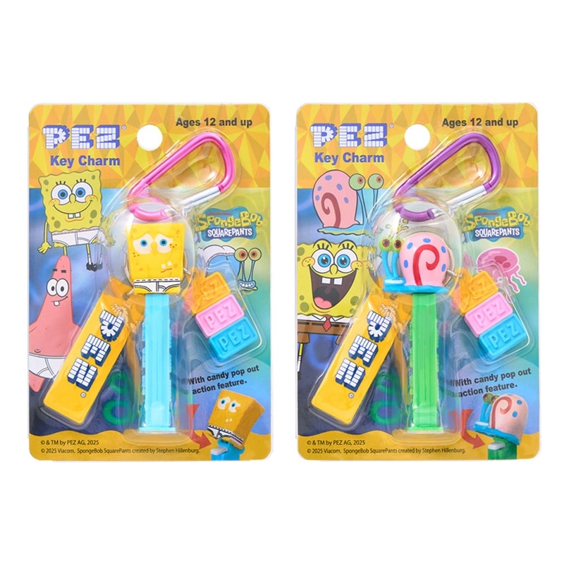 SpongeBob SquarePants スポンジ・ボブ PEZ ペッツ カラビナキーリング
