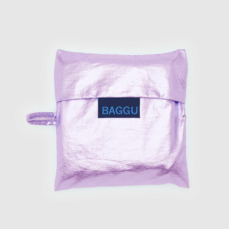 BAGGU スタンダード メタリック ライトピンク