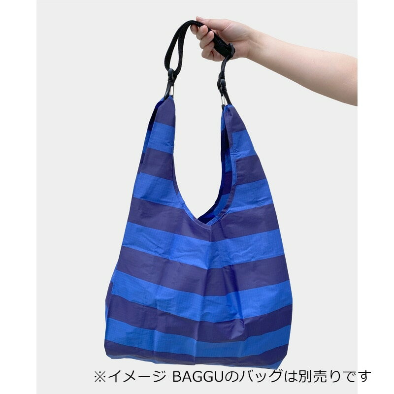 BAGGU ストラップ ブラックホワイト