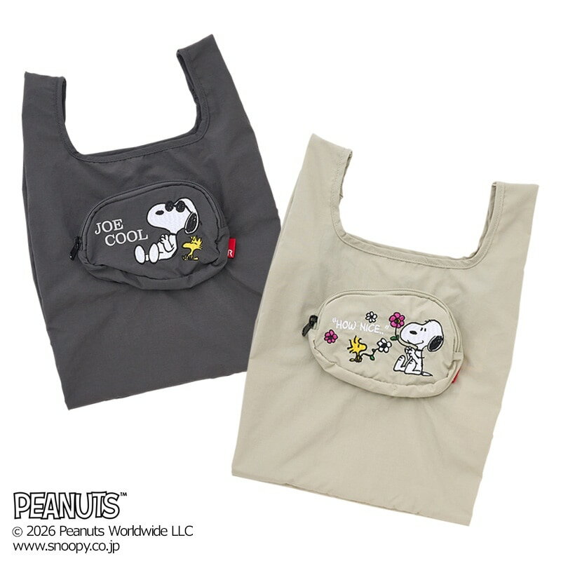 乐天商城 - スヌーピー PEANUTS ROOTOTE ルートート エコバッグ