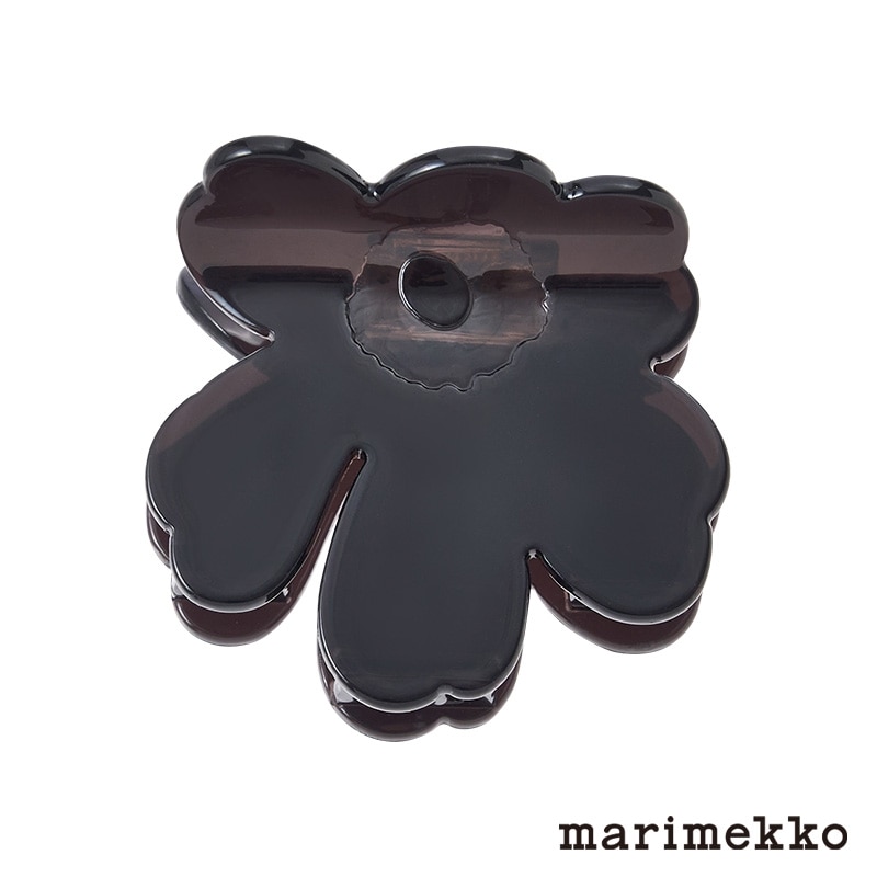 marimekko マリメッコ Unikko Hair Clip Small ブラック