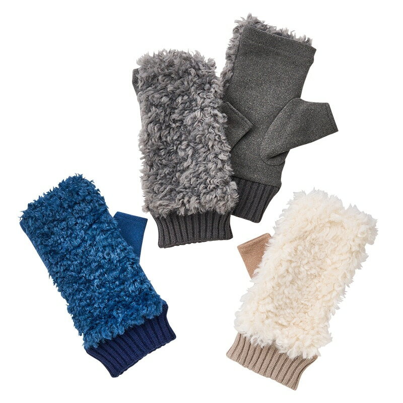 Chewiny チュウイニー エコファー指なしコンビグローブ