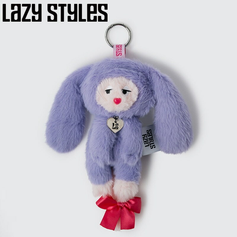 Rakuten - Lazy Styles レイジースタイルズ Lozie マスコットキーリング Purple（着ぐるみ うさぎ）