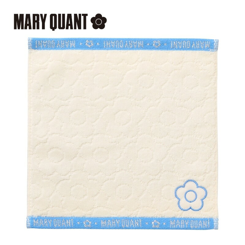乐天商城 - MARY QUANT マリークワント ジャガードタオル ブルー