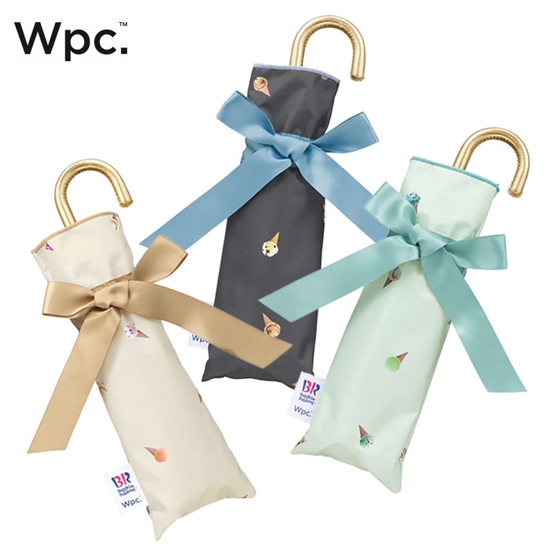 Rakuten - サーティワン アイスクリーム×Wpc. アイスクリームパターン mini 折りたたみ 遮光 日傘