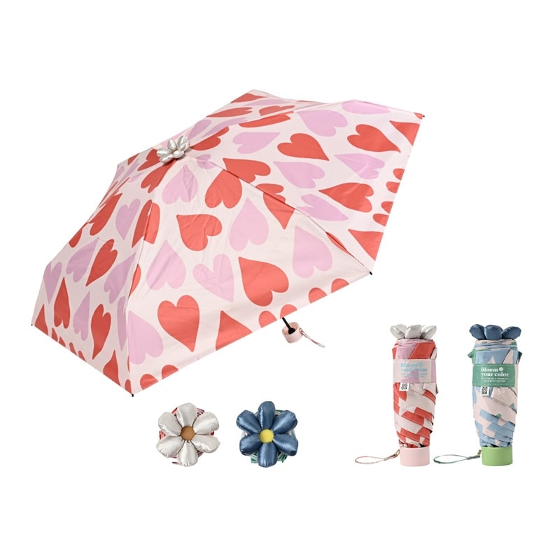 Rakuten - assa Ohana Parasol お花パラソル 折りたたみ 遮光 日傘 ハート