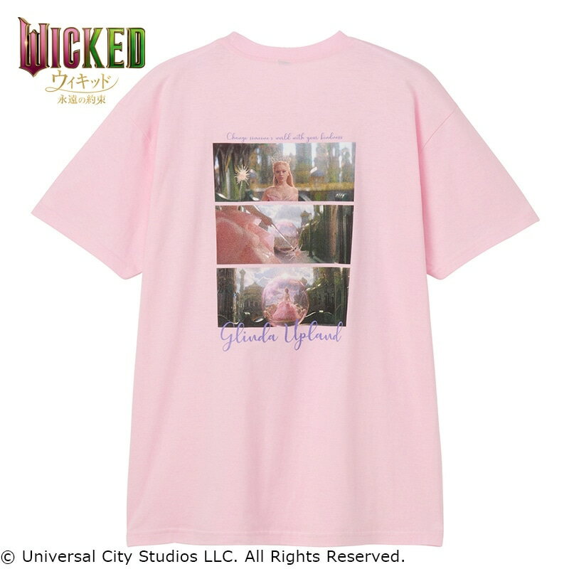 【ワイドシルエット】WICKED / ウィキッド / Tシャツ グリンダ ピンク