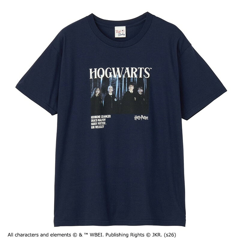 Rakuten - Harry Potter / ハリーポッター / Tシャツ / ホグワーツ ネイビー（ベーシック）