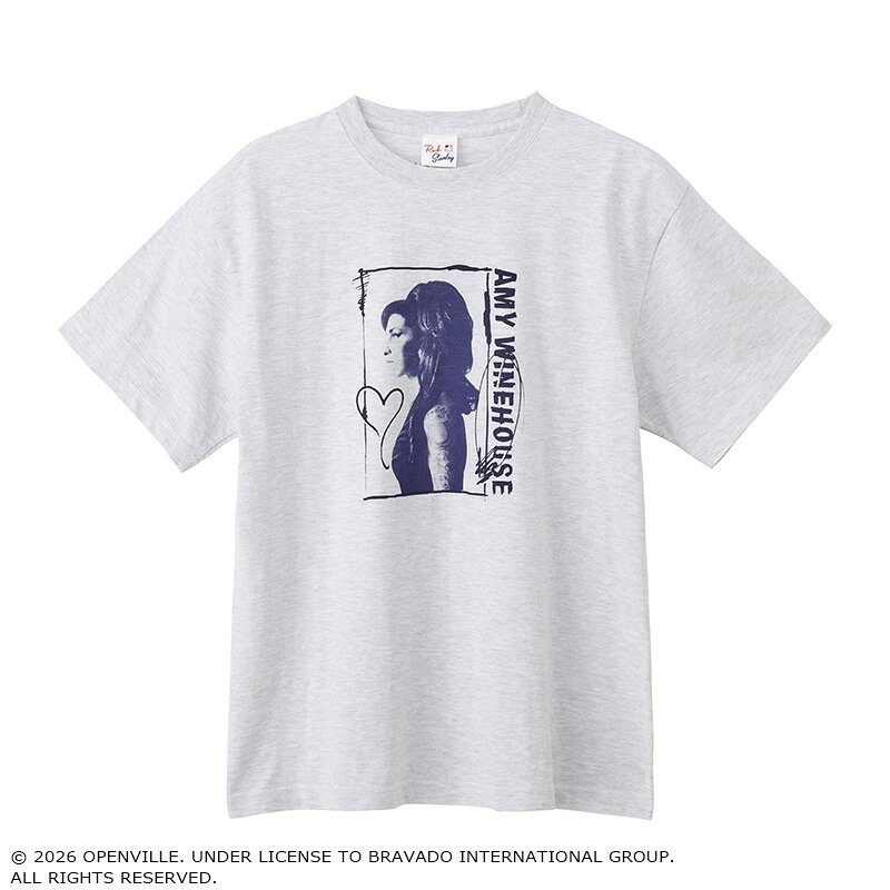エイミー・ワインハウス / Tシャツ アッシュ (ワイド)