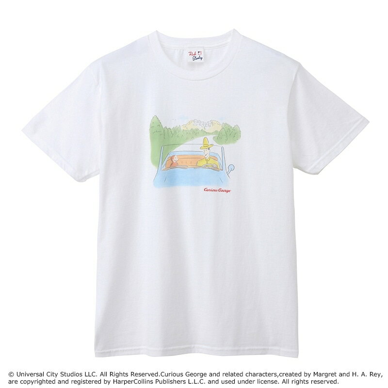 乐天商城 - Curious George おさるのジョージ / Tシャツ ホワイト (ベーシック)
