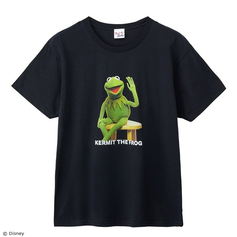 Rakuten - THE MUPPETS / ザマペッツ /カーミット / Tシャツ ブラック (ワイド)