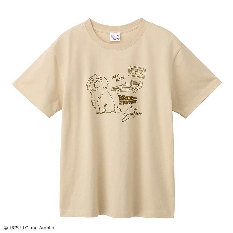Rakuten - BACK TO THE FUTURE / バック・トゥー・ザ ・フューチャー / Tシャツ ベージュ (ベーシック)