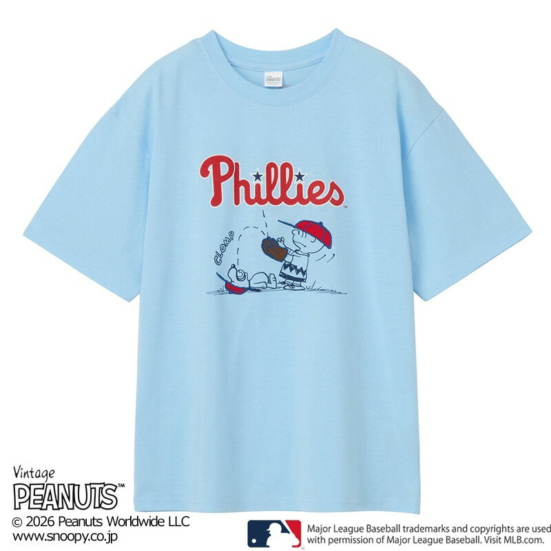 Rakuten - MLB×スヌーピー PEANUTS Tシャツ フィラデルフィア・フィリーズ